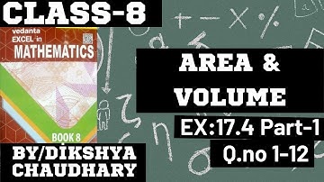 Class 8//Area and Volume EX:17.4 part 1