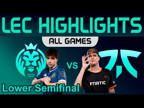 MDK vs FNC ALL GAMES Highlights LEC Winter 2024 Lower Semifinal MAD Lions KOI vs Fnatic by Onivia