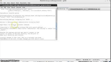 Create & Delete Managed server by wlst script in Weblogic