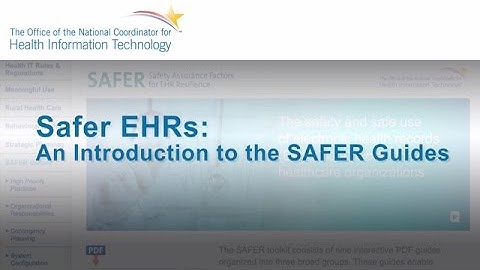 SAFER Guides for EHRs