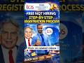 Tcs free Nqt hiring. Step-by-step registration progress @OnlineStudy4u