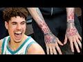 LAMELO BALL SHOWS OFF HIS **NEW TATTOOS** 😱