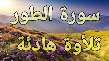 🌻سورة الطور💛 تلأوة هادئة💛 تريح الأعصاب 💛سبحان من رزقه هذا الصوت 💛🎧