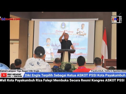 Camat LATINA Terpilih Sebagai Ketua ASKOT PSSI Kota Payakumbuh