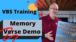 VBS Training: Memory Verse Demo
