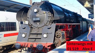 Unterwegs mit 01 519 short   |  Alex E  | Eisenbahnfreunde Zollernbahn | Schnellzugdampflok BR 01