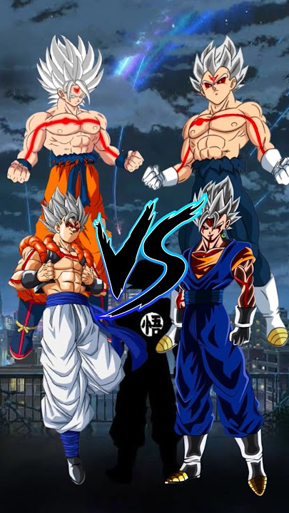 Goku & Omni Gogeta vs Vegeta & Omni Vegito Comparison Video #goku #dragonball #vegeta #anime
