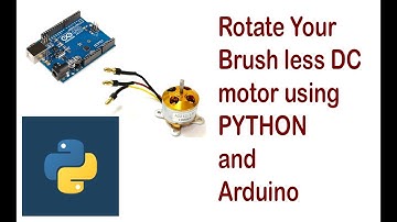 Arm and rotate your Brush less DC motor using python and Arduino graphically.