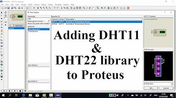 Adding DHT library to Proteus