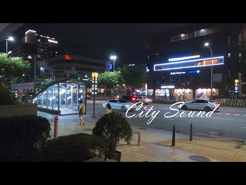 City Sounds and Traffic Ambience ASMR for Sleep and Study | Relaxing City at Night