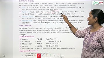 WISDOM PUBLISHER COMPUTER CONNECT CLASS 6 CHAPTER 3 EXCEL 2016 FORMULAS & FUNCTIONS