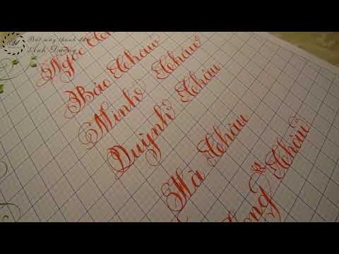 Video Viết chữ nghệ thuật theo tên | Viết tên bằng chữ sáng... - youtube
