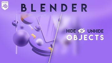 Easy way to hide and unhide object in blender | Deepak Graphics Hindi