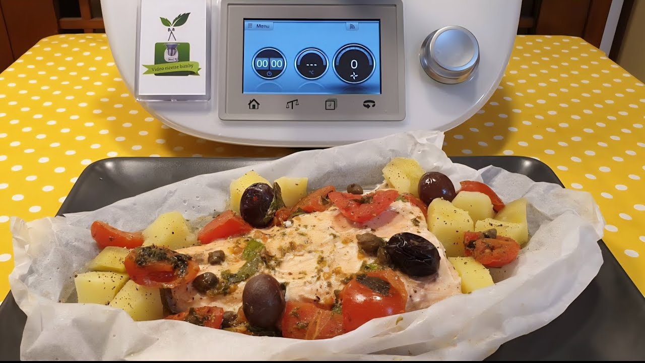 Salmone al cartoccio per bimby TM7 TM6 TM5 TM31