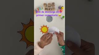 Manualidad  para enseñar el eclipse ✂️.    #estudiantes  #aprender  #eclipse   #universo