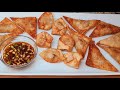 Fried Wontons With a Homemade Dipping Sauce.