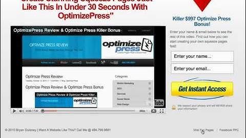 OptimizePress Squeeze Page Fast Start Tutorial Video