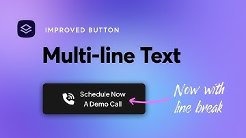 NEW: Button Multi-line Text