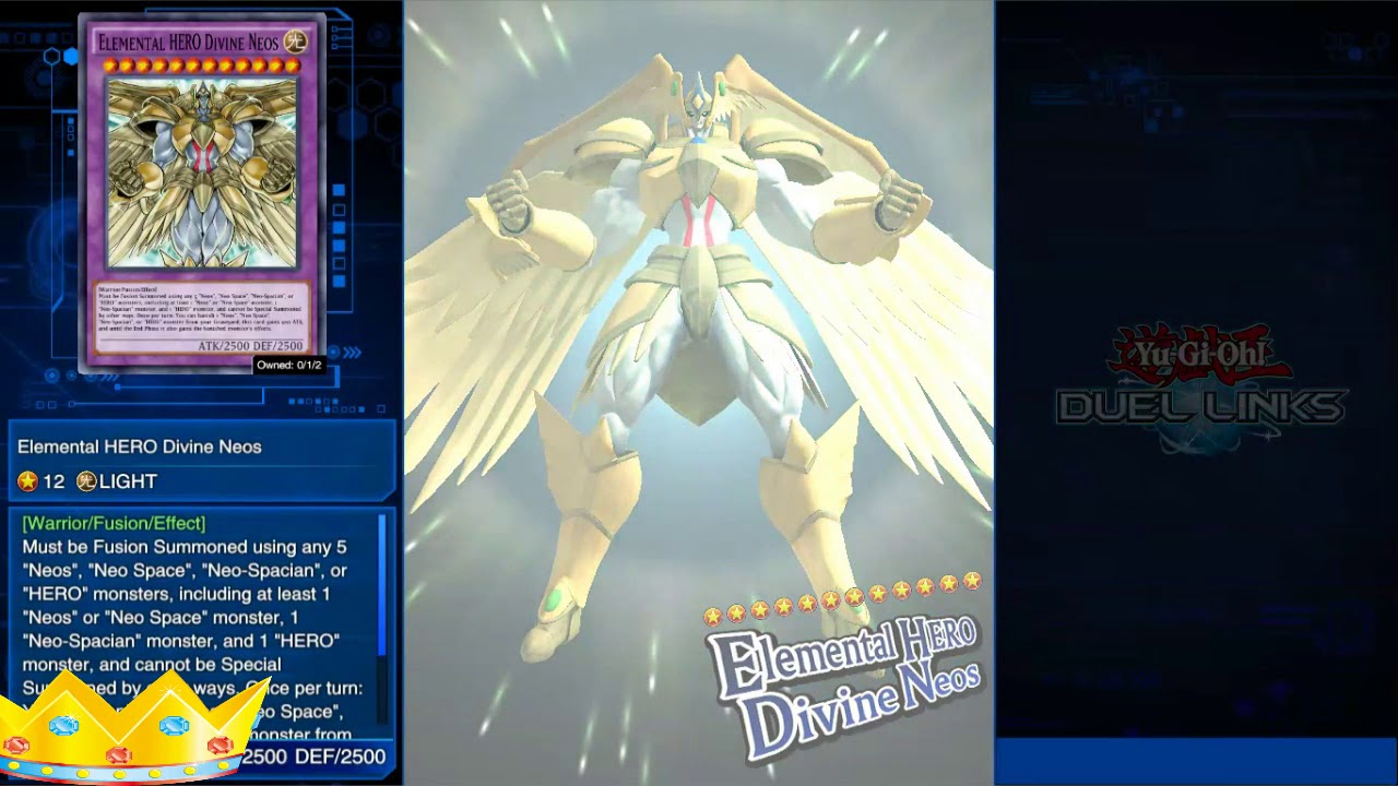 Elemental HERO Divine Neos - Duel links animations.
