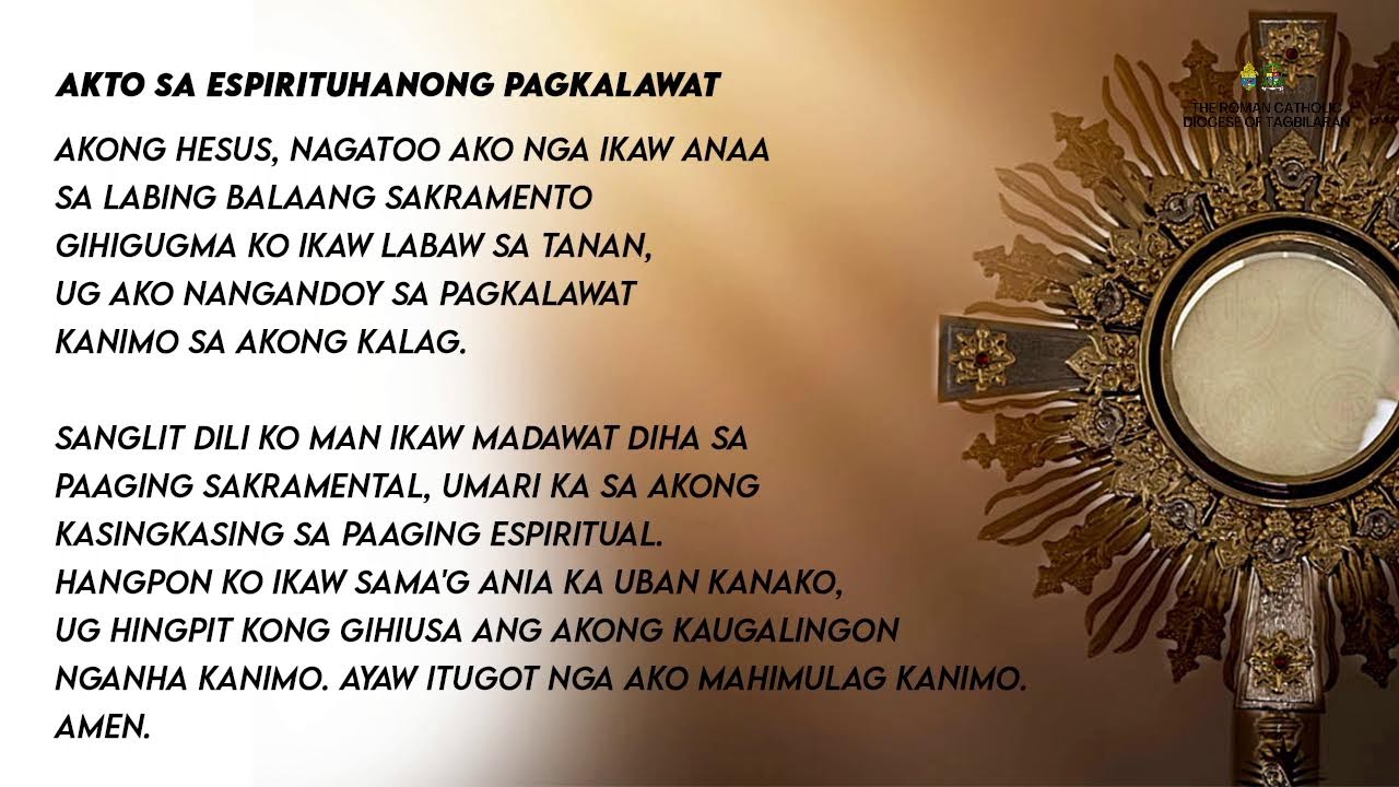 HOLY MASS (CEBUANO) - Memorial of St. Francis of Assisi