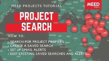 MEED Projects | Project Search tutorial