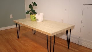 Coffee table from ONE sheet of plywood!