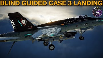FSX(2006): Is A Blind But Guided CASE 3 Carrier Landing Possible? | DCS WORLD Reenactment