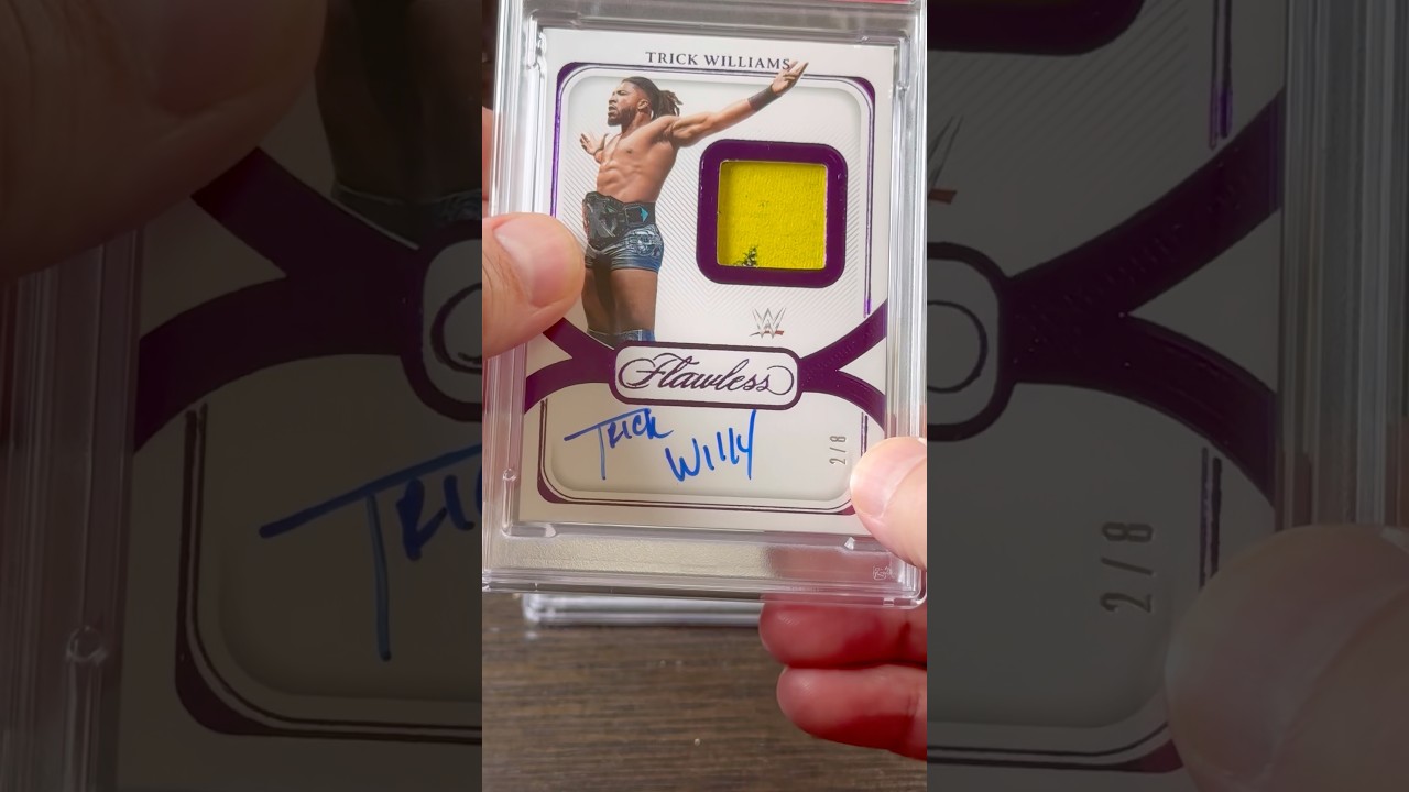 PSA Grade Reveal. Two Panini Flawless WWE cards. Trick Williams and Carmelo Anthony.