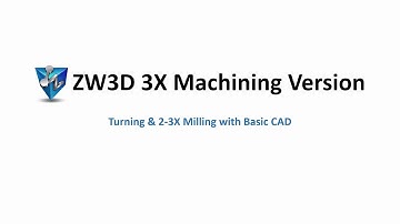 ZW3D 3X Machining Version