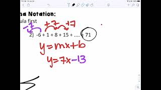 Day 13 Sigma Summation Notation