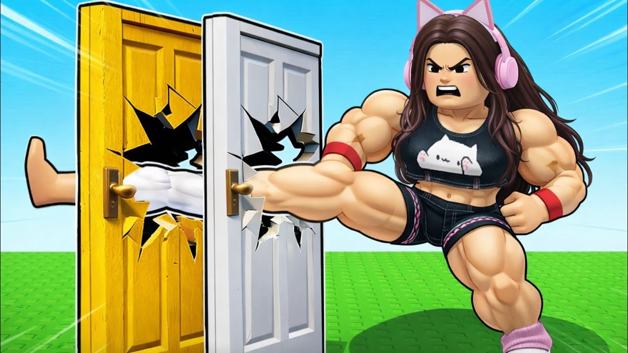 FIQUE FORTE E CHUTE A PORTA PARA ESCAPAR NO ROBLOX! (Roblox Kick a Door to Escape)