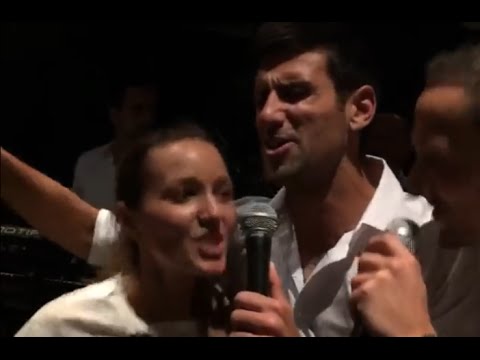 Novak Djokovic Singing FUNNY MOMENTS - Belgrade 2016