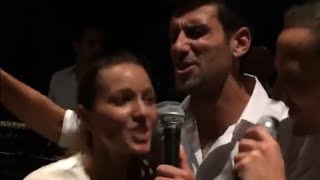 Novak Djokovic Singing FUNNY MOMENTS - Belgrade 2016