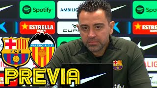 RUEDA PRENSA XAVI: FC BARCELONA v VALENCIA CF