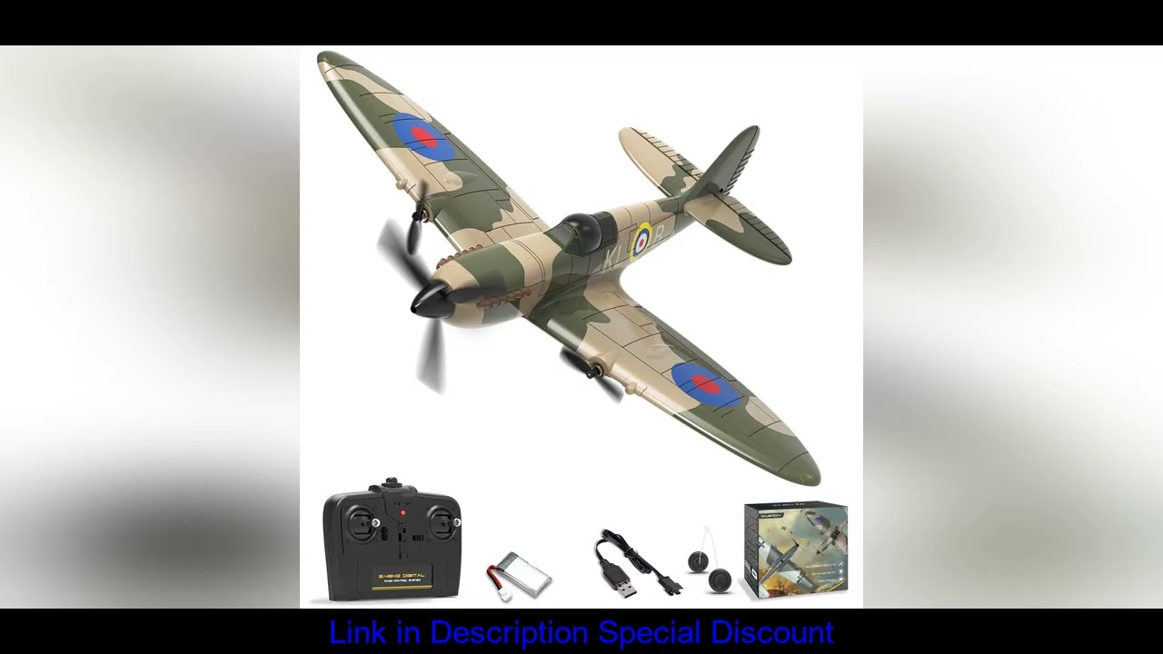 Spitfire RC Plane 2.4G 3CH Gyro Stabilizer Fixed Wing EPP Foam 400MM Wingspan Airplane RTF Fighter f