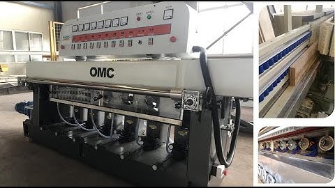 Stone edge polishing machine 6 heads automatic (customer feedback--satisfied)