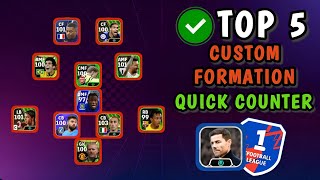 Top 5 Best Custom Formation Quick Counter With Manager Xabi Alonso 🔥🔥 Efootball 2024 Mobile