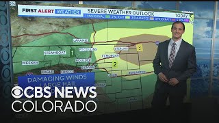 Large hail, damaging winds and tornadoes expected across eastern Colorado