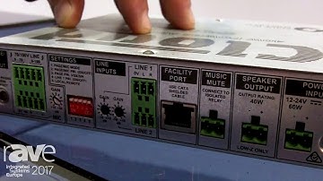 ISE 2017: Cloud Electronics Explains MA40 Decentralized Amplifier System