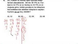 Anafen Yıl Sonu Denemesi - Matematik6