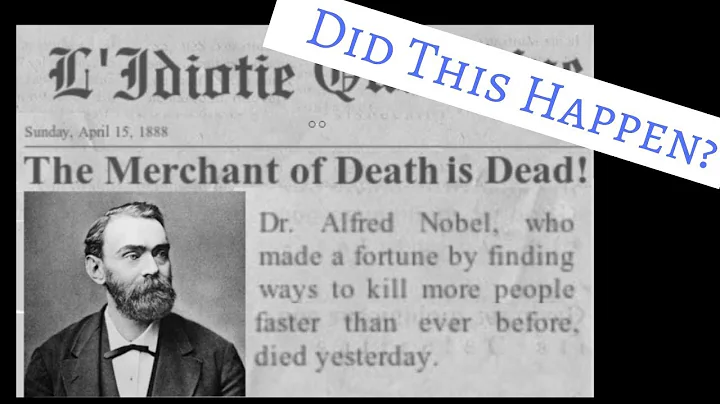 Did Alfred Nobel REALLY Create the Nobel Prize as a PR Stunt? - DayDayNews