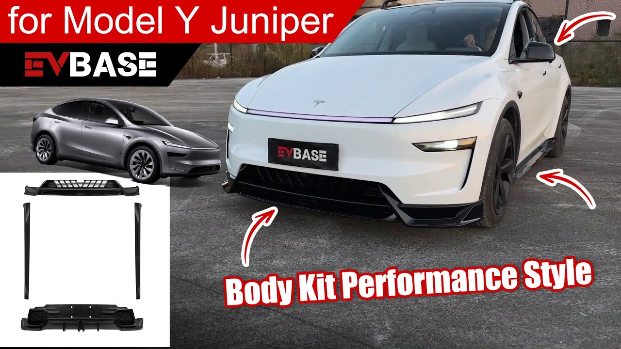 Step-by-Step Install of the Body Kit on Tesla NEW Model Y Juniper - YouTube