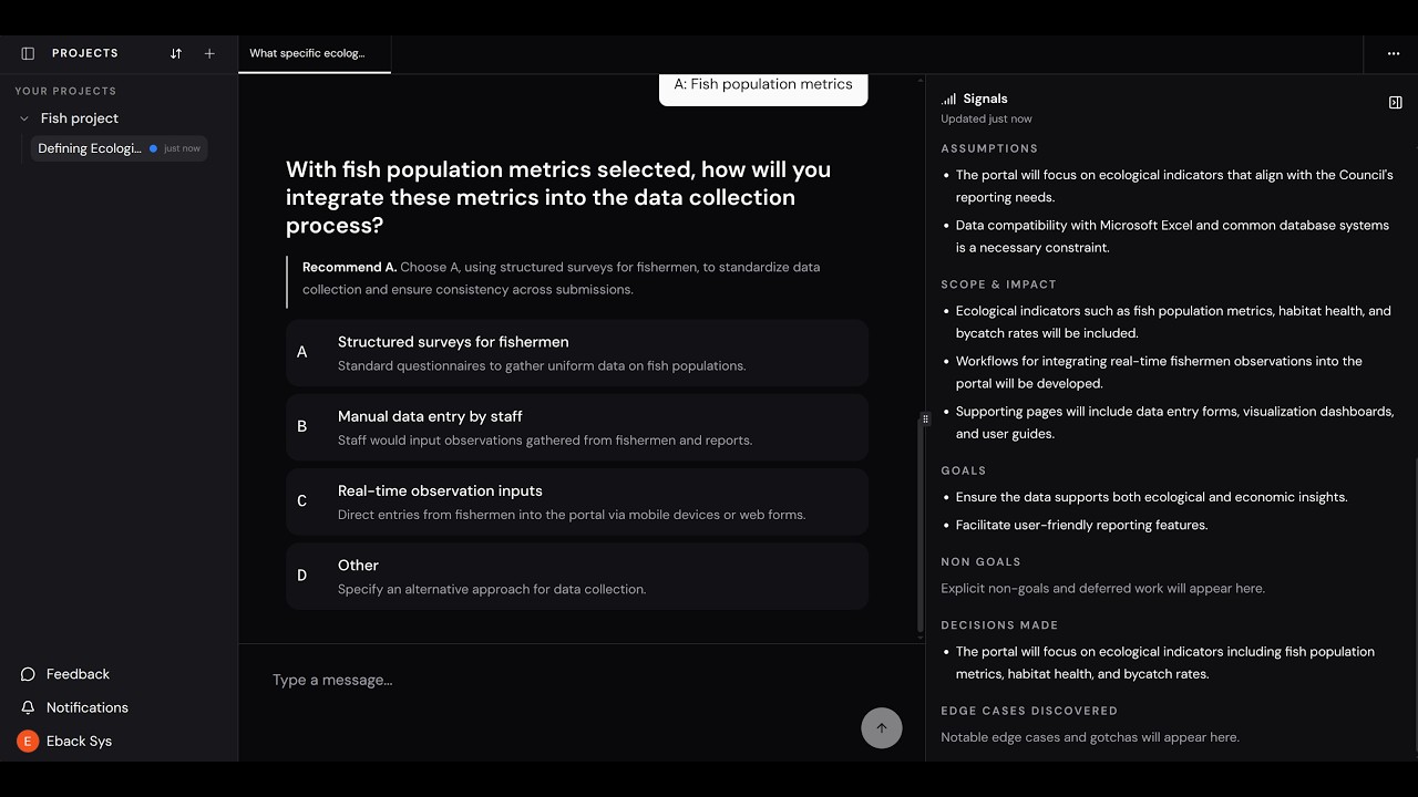 Clarify Your Ask demo