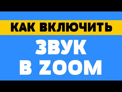 Как включить звук в zoom