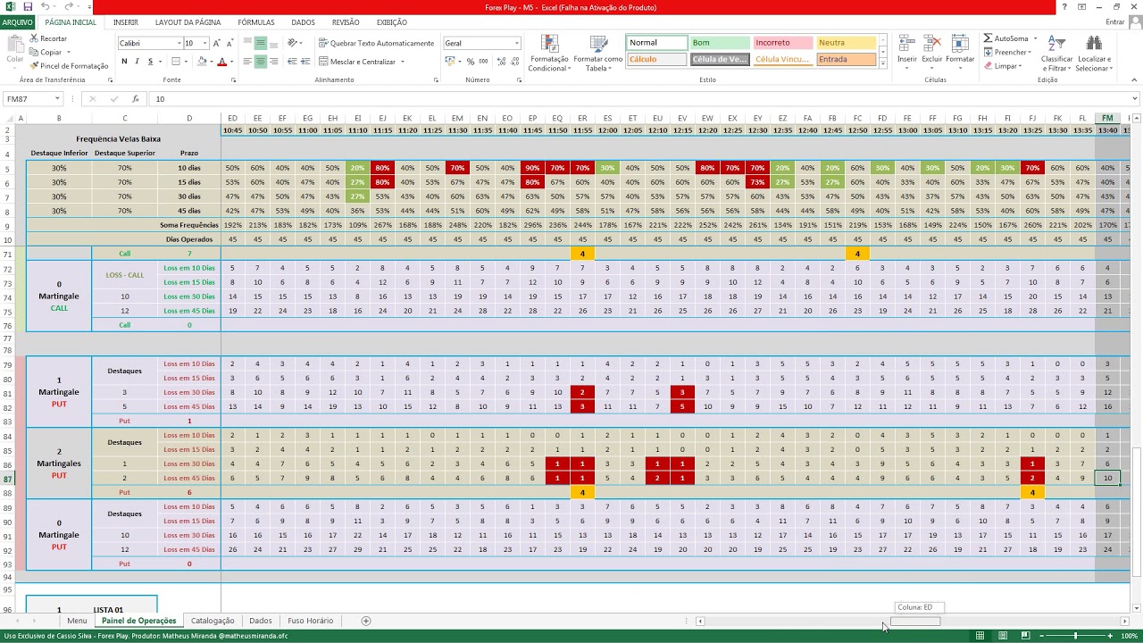 No Excel Existe Sinais De Operações E Sinais Para