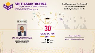 SRCAS 30th Graduation Day - 18 June 2022
