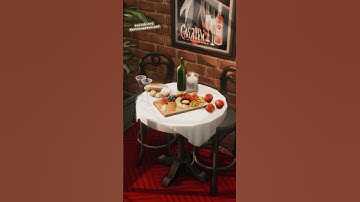 building a no CC charcuterie board in the sims 4 with TOOL mod! #thesims4