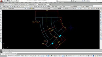 Luyện kỹ năng vẽ AutoCAD 2D  Cơ khí - Bài Tập 48