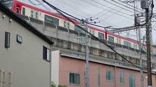 京急新1000形1017編成79H快速羽田空港行き八広駅付近通過