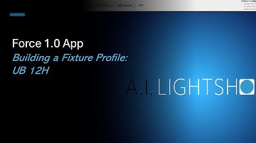 Creating a DMX Fixture Profile for an American DJ UB 12H.